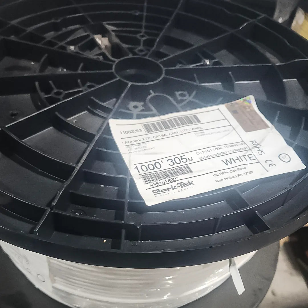BERK-TEK | LANmark-XTP CAT6A Riser 1000ft UTP 23 AWG Ethernet Cable