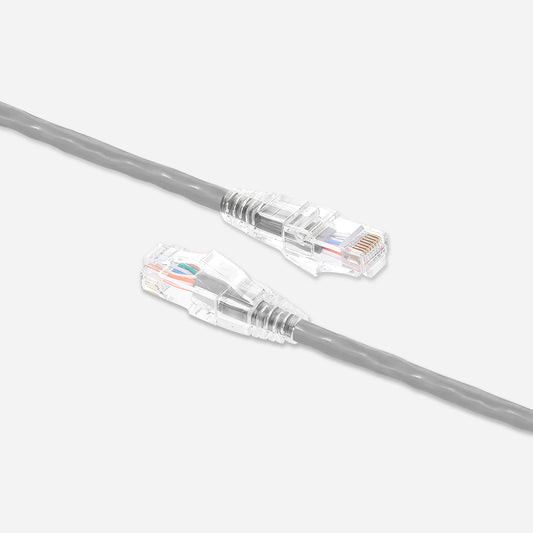 Cat5e Ethernet Patch Cables Booted Gray UL listed Cable