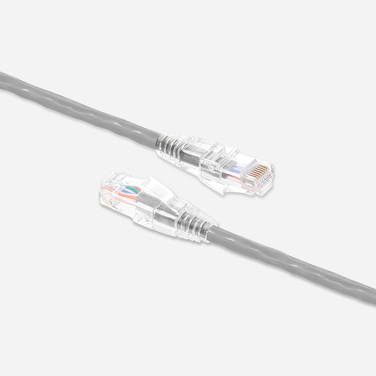 Cat5e Ethernet Patch Cables Booted Gray UL listed Cable