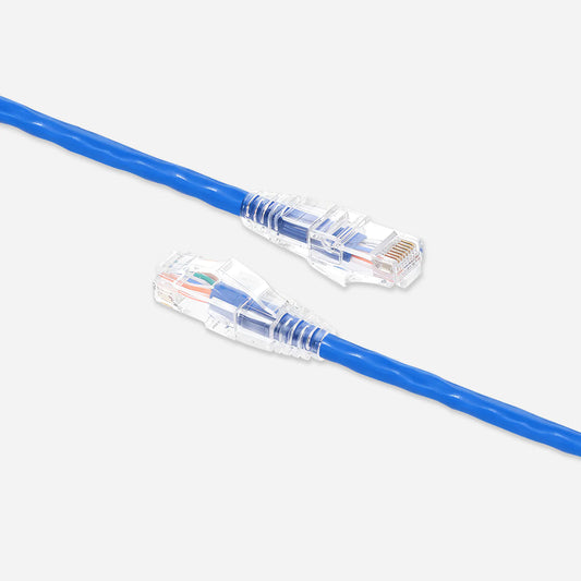 Cat5e Ethernet Patch Cables Booted UL Listed Blue Cable