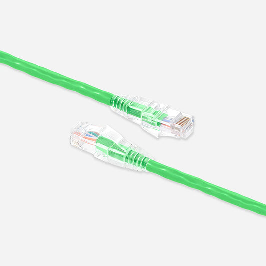 Cat5e Ethernet Patch Cables Booted UL Listed Green Cable
