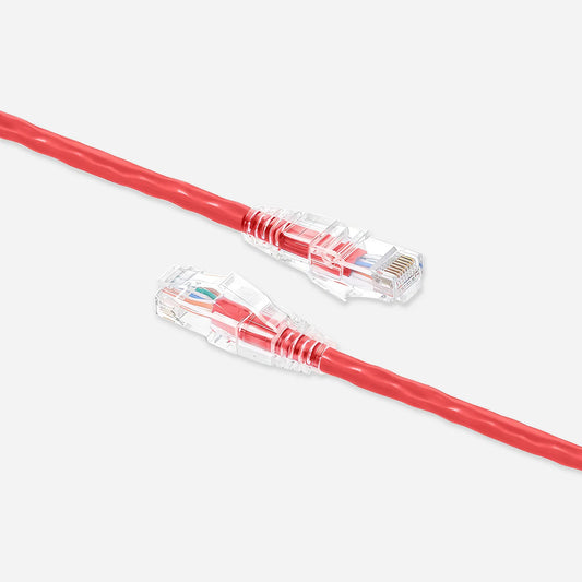 Cat5e Ethernet Patch Cables Booted UL Listed Red Network Cable