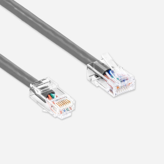Cat5e Patch Cables Non Booted UL Listed Gray Ethernet Cable