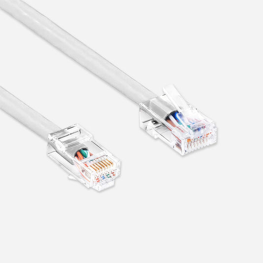 Cat5e Patch Cables Non Booted UL Listed White Ethernet Cable