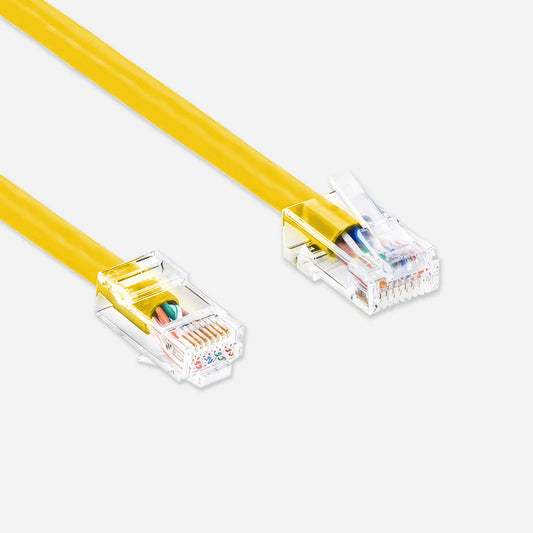 Cat5e Patch Cables Non Booted UL Listed Yellow Ethernet Cable