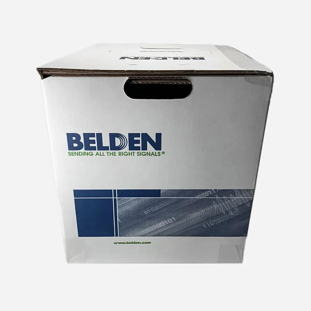 Cat6 Plenum Belden 2412 Green 1000ft Riser Cable Box side view