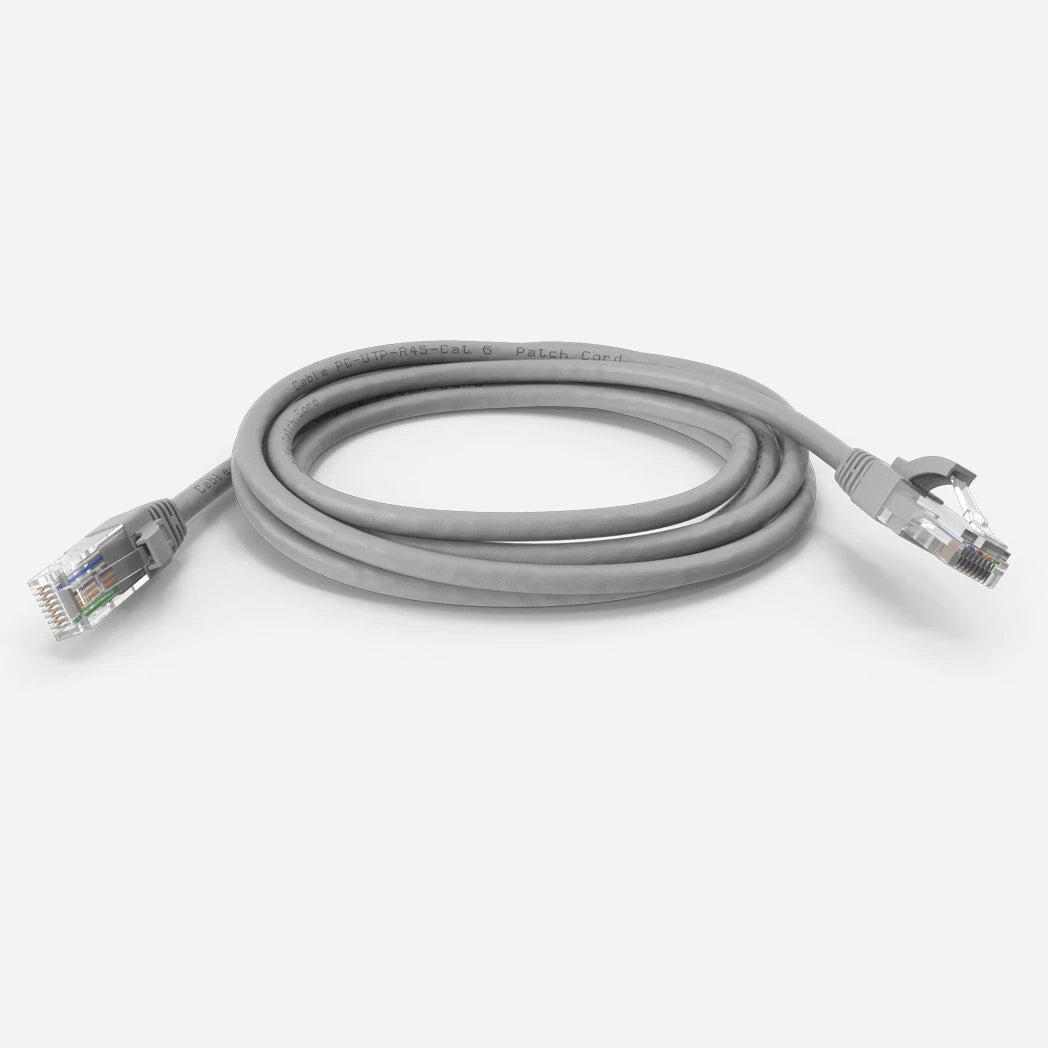 Cat6 Cord booted UL listed Grey