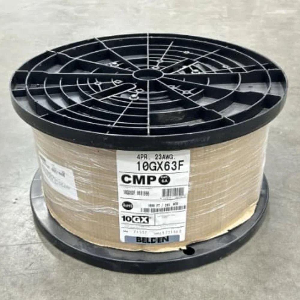 Belden 10GX63F Cat6A Plenum 23AWG F/UTP 1000ft Enhanced Ethernet Cable
