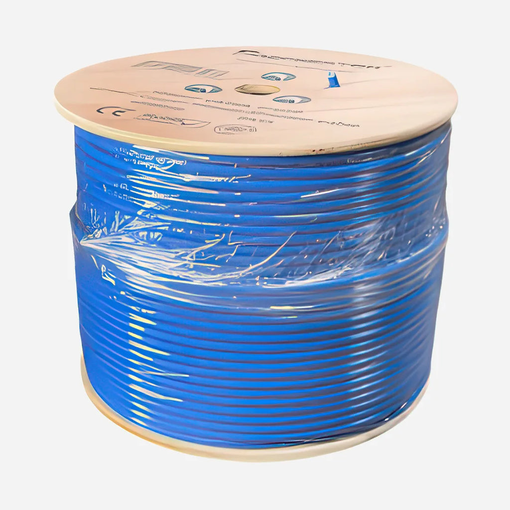 Cat6A Plenum Shielded F/UTP 23AWG Solid Copper 650MHz 1000ft UL Listed