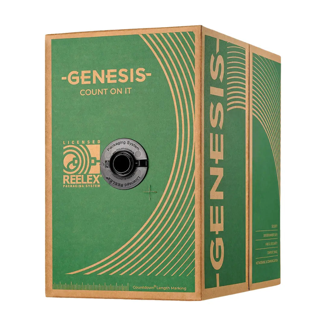 Genesis 32071112 22/8 Stranded Shielded CL3P CMP 22AWG Plenum FT6 UL Listed 1000ft Cable Pull Box