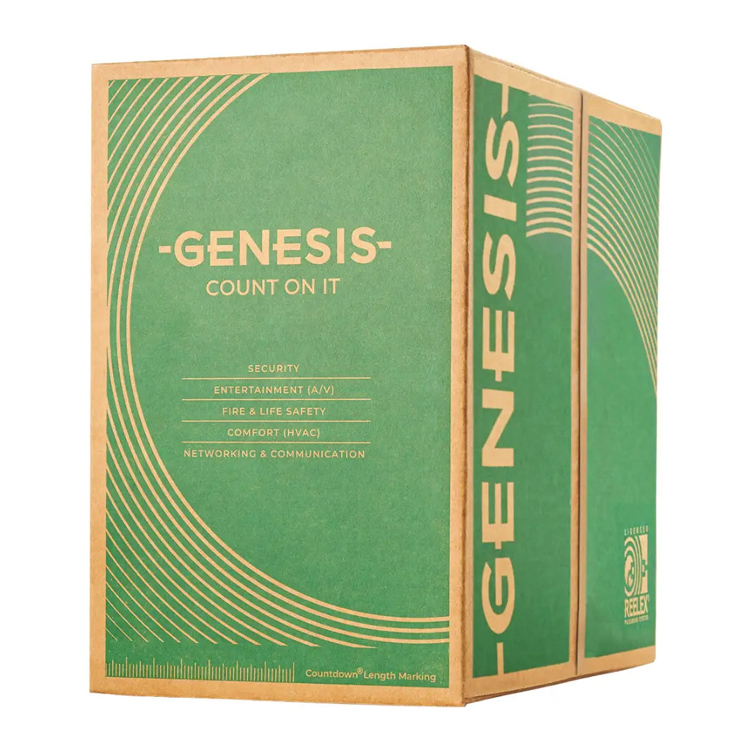 Genesis 32071112 22/8 Stranded Shielded CL3P CMP 22AWG Plenum FT6 UL Listed 1000ft Cable Pull Box