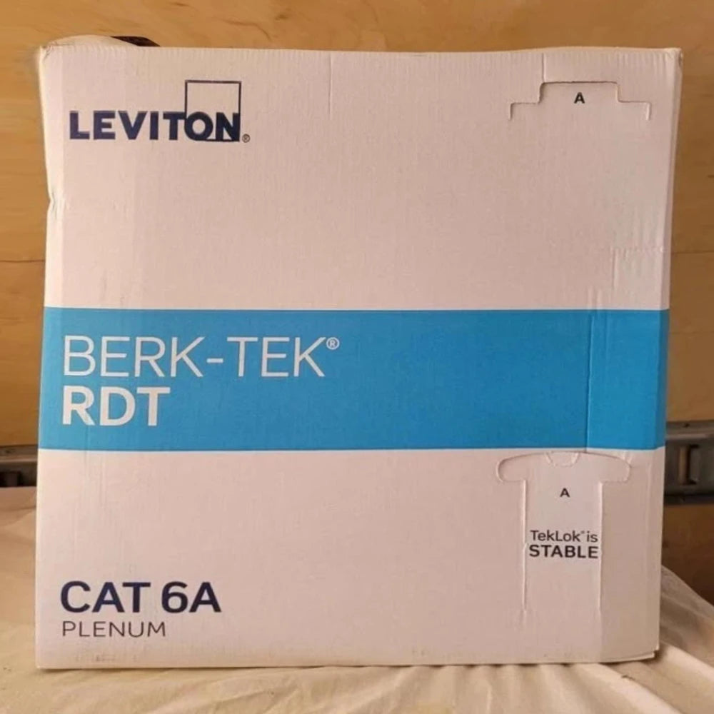 BERK-TEK | 11142454 RDT CAT6A Plenum 1000ft Blue 23 AWG UTP Ethernet Cable