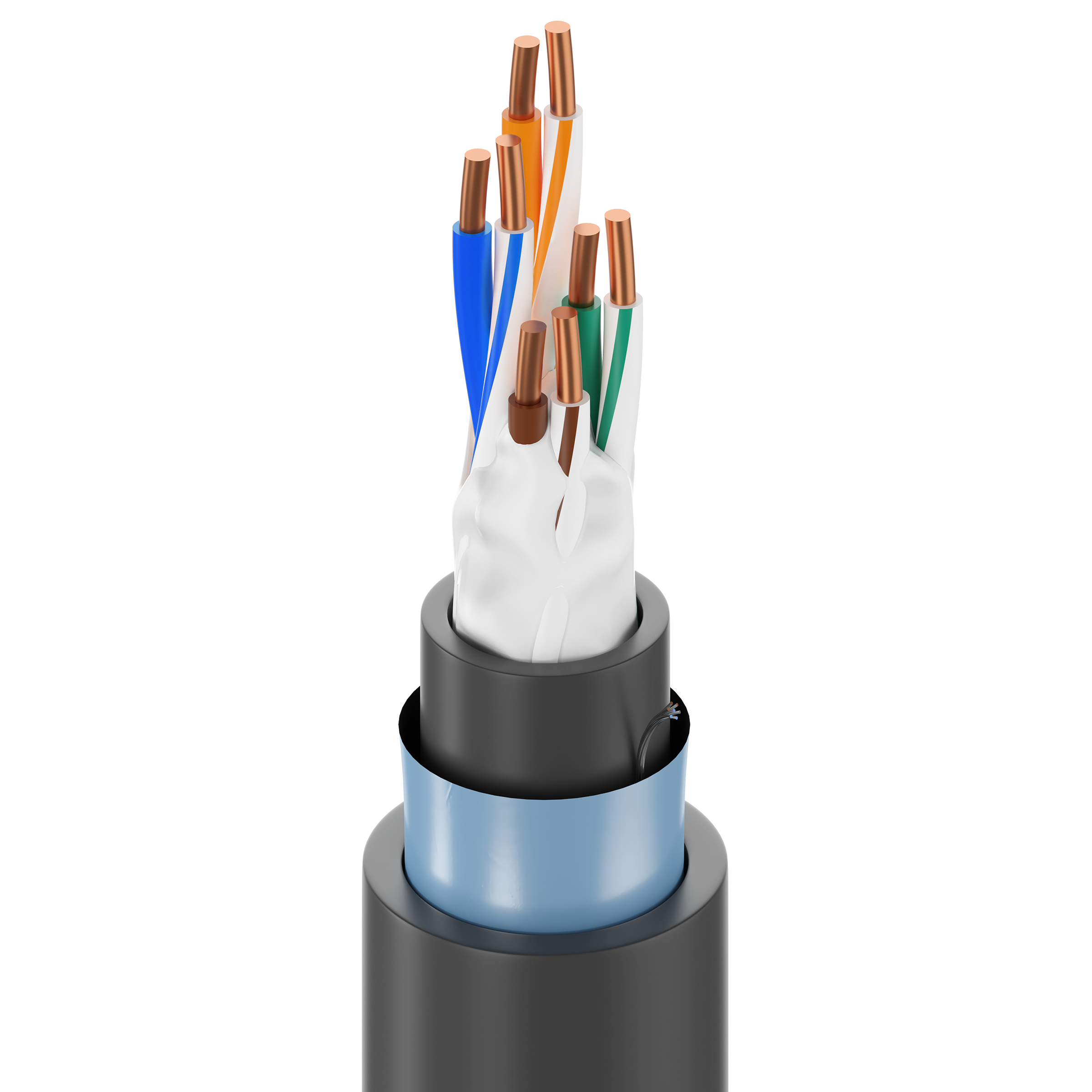 Belden 7937A DataTuff® Cat5e OSP Burial, Polyolefin Insulation, LLPE J