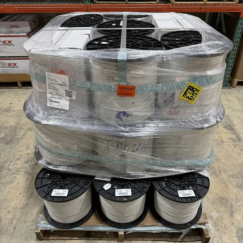 Panduit Cat6A Plenum PUP6AS04WH-GZ UTP 23AWG TX6A CMP 4-pair 1000ft Solid Copper Ethernet Cable