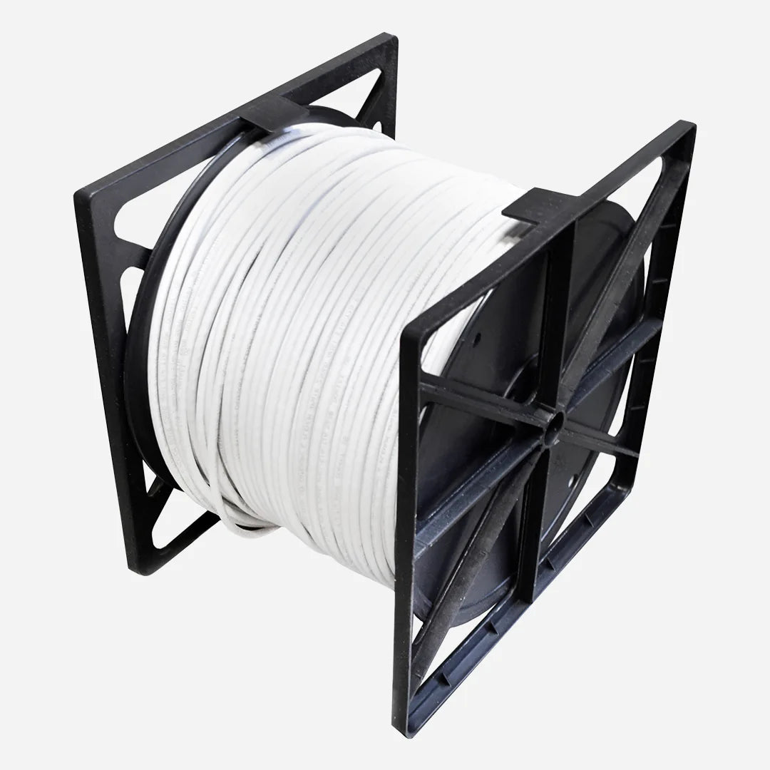 Cat6 Plenum 23AWG Solid Copper Foil Shielded F/UTP 1000ft White Ethernet Cable