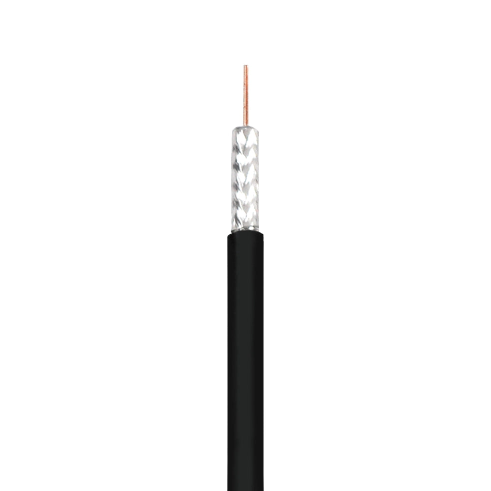Wavenet RG6QOSPBK2 RG-6 Quad Shield (CCS) CMR 18AWG 3.0GHz Outdoor Direct Burial 1000ft Reel Coaxial Cable