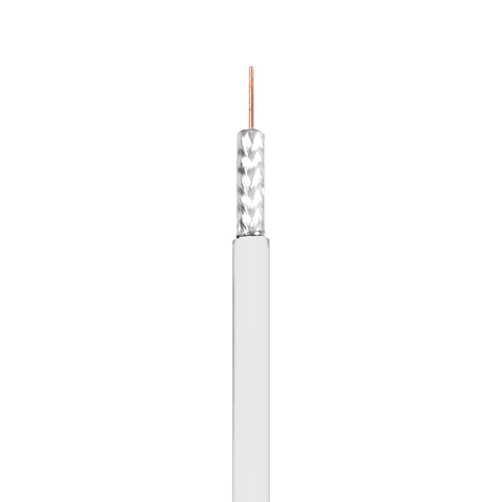 Wavenet RG6URWH2-DBC-500 RG-6 60% Dual Shield (BC) CMR 18AWG 3.0GHz Bare Copper 500ft Coaxial Cable