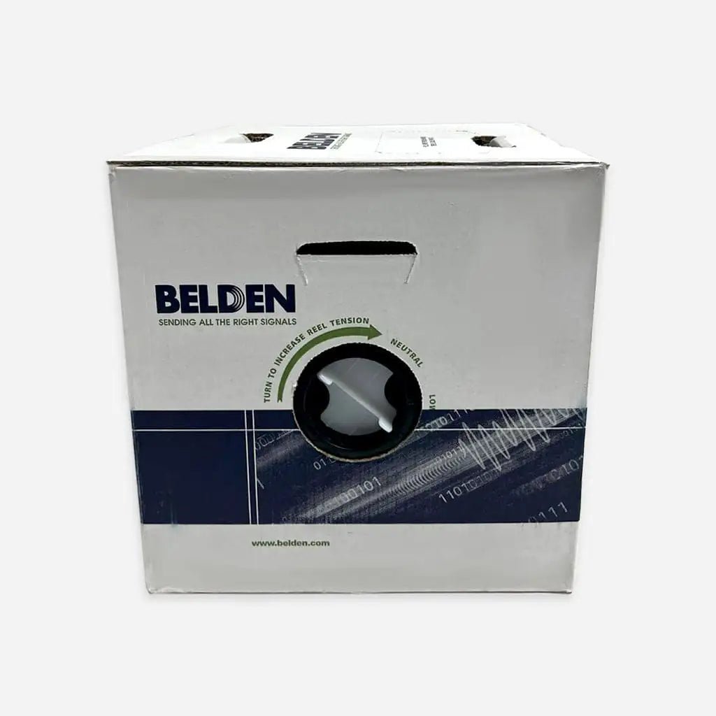 Cat6 Plenum Belden 2413 Blue & White 1000ft USA Made Cable