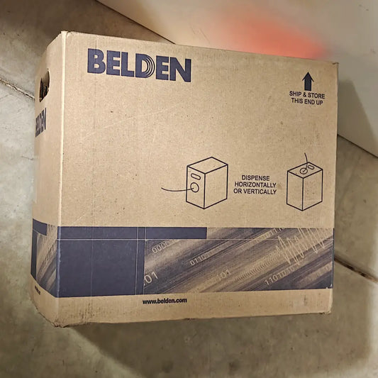 Belden D6UP Cat6 Plenum Yellow Solid Copper 23 AWG USA Made 1000ft Ethernet Cable