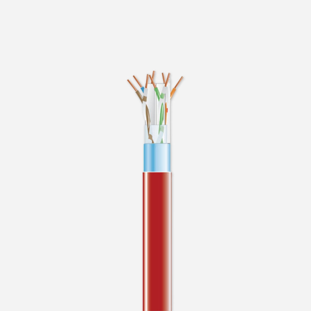 Black Box EVNSL061XA Cat6 Plenum 400MHz Solid Copper Shielded F/UTP 24AWG 1000ft Ethernet Cable