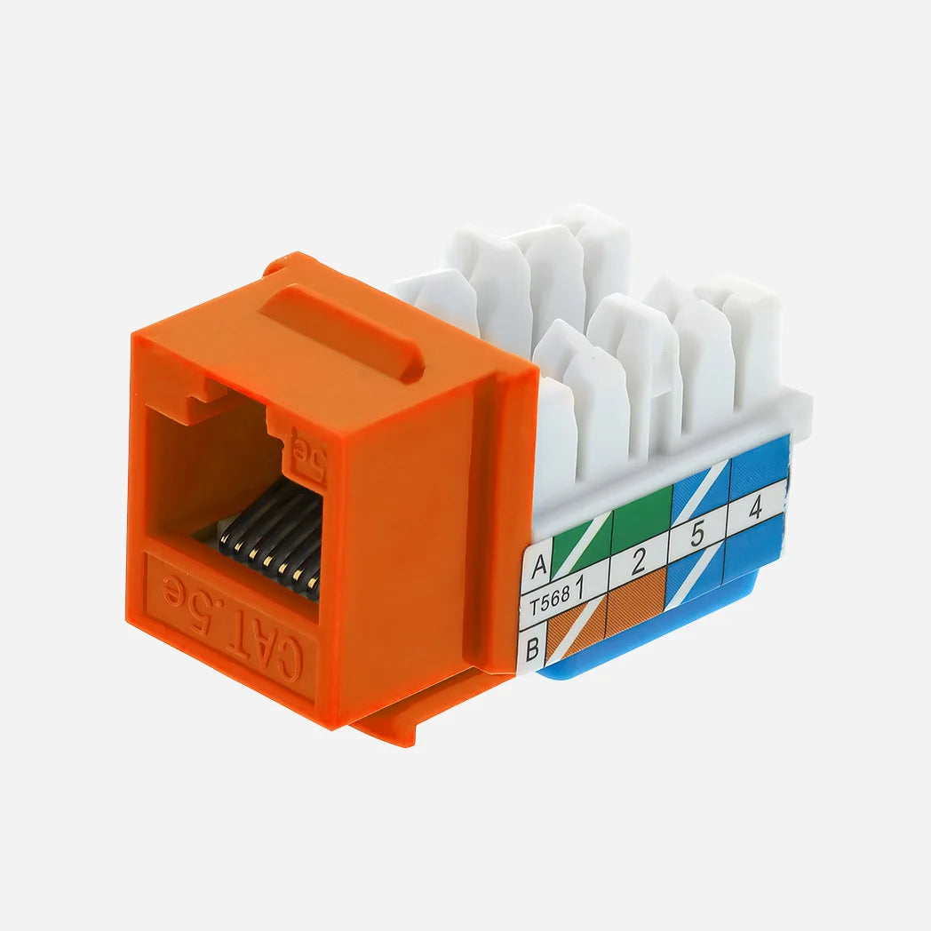 keystone jacks cat5e Orange Color