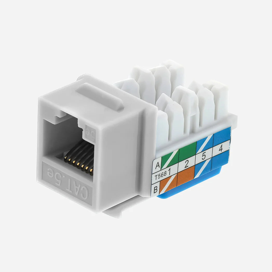 keystone jacks cat5e White Color