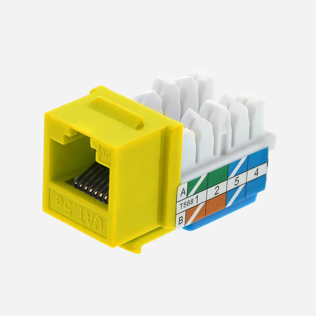 Cat5e UL Listed Keystone Jack Yellow