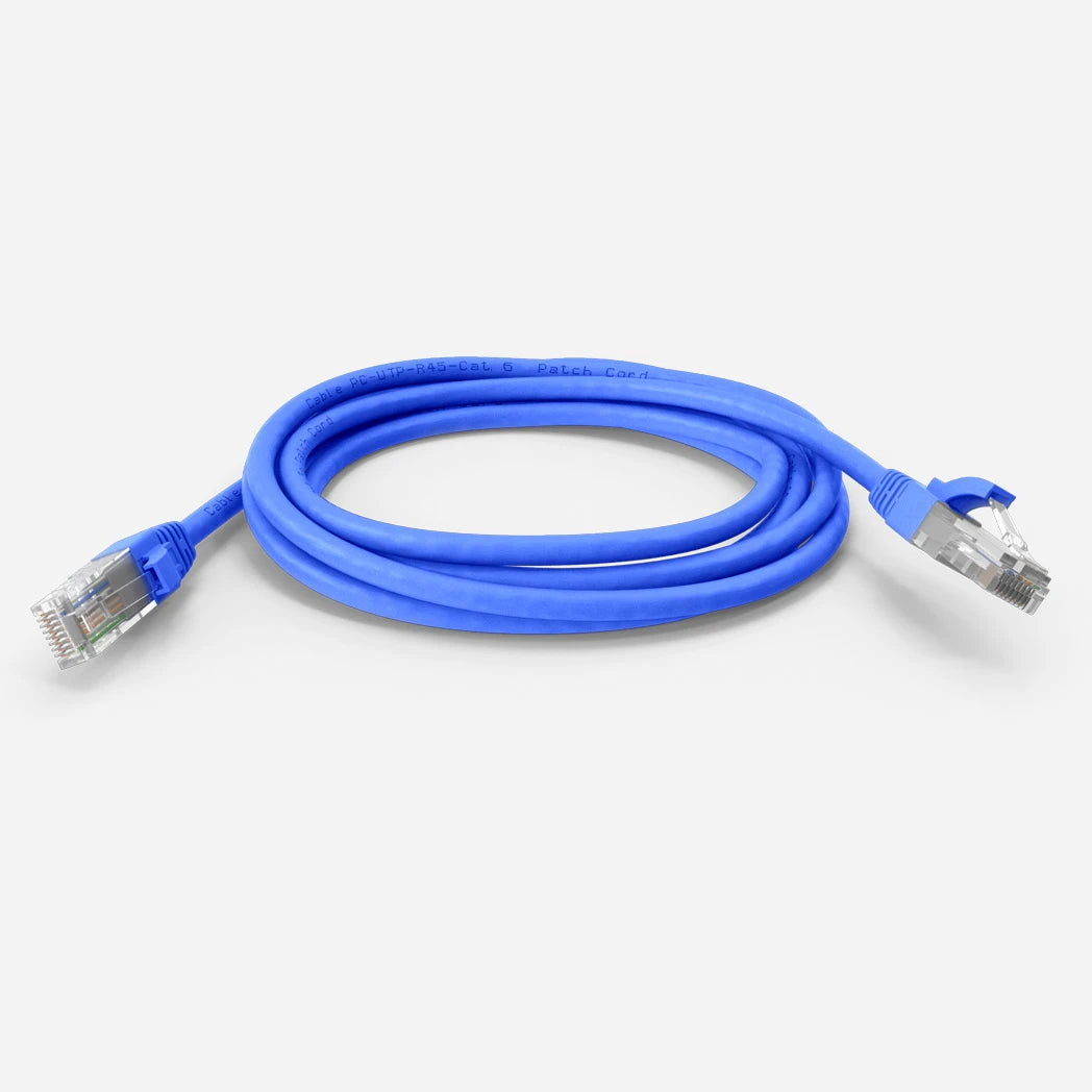 Cat6 Cord booted UL listed Blue