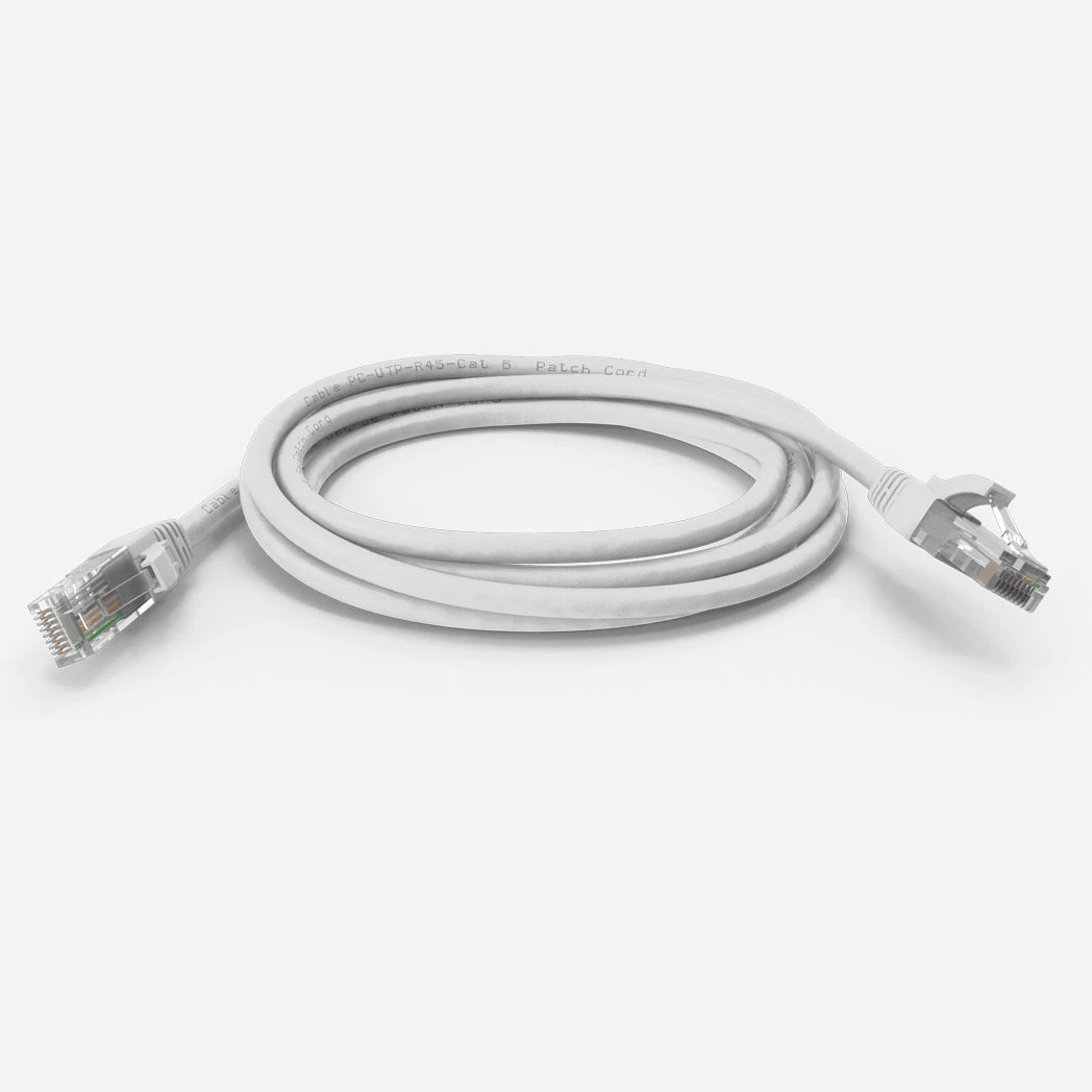 Cat6 Cord booted UL listed White