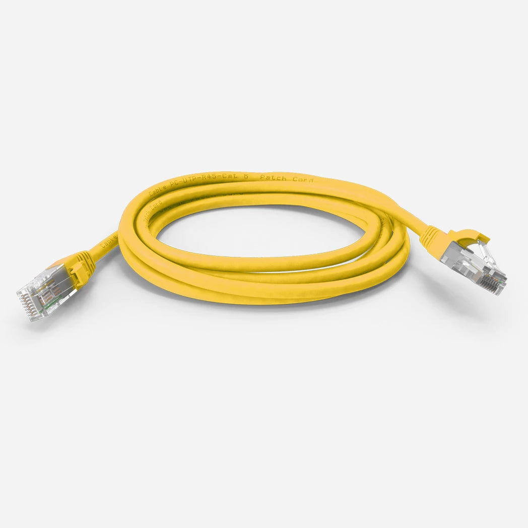 Cat6 Cord booted UL listed Yellow