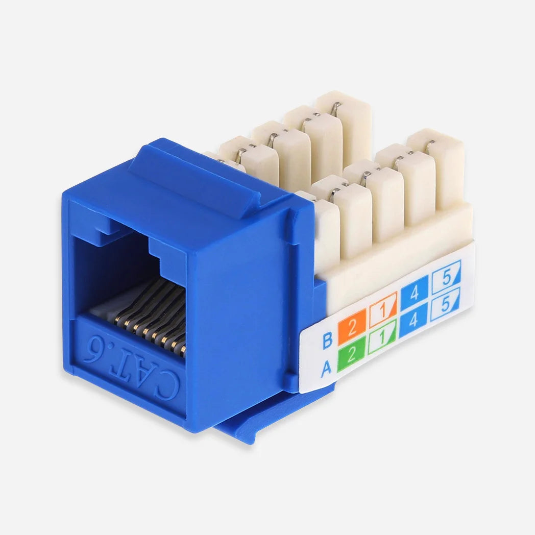 keystone jacks Cat6 Blue Color