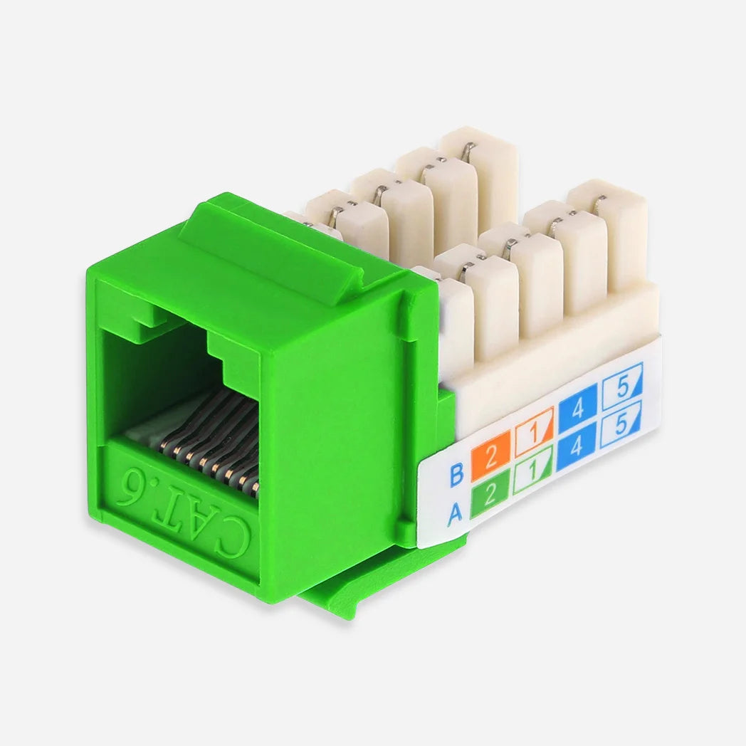 keystone jacks Cat6 Green Color