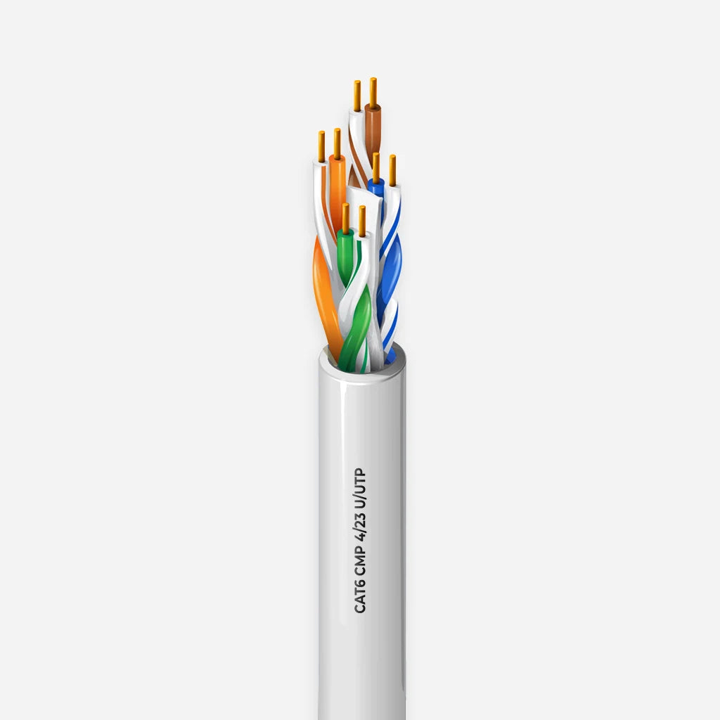 cat 6 cabling west palm beach Cat6 Plenum Solid Copper UL 24 AWG 1000ft 550 MHz Ethernet Cable