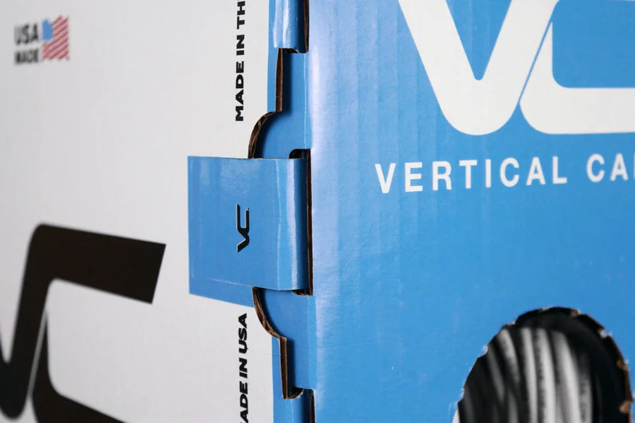 Cat6 Plenum Vertical Cable 166-251/P/BL 23AWG 550MHz Blue 1000ft Ethernet Cable