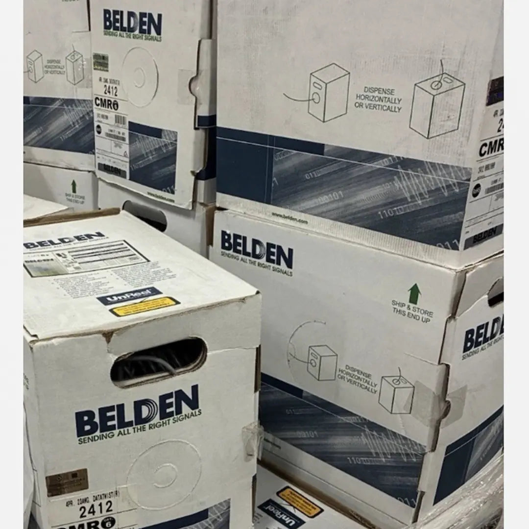 Cat6 Riser Belden 2412 1000ft USA Made 23AWG UL Listed Ethernet Cable