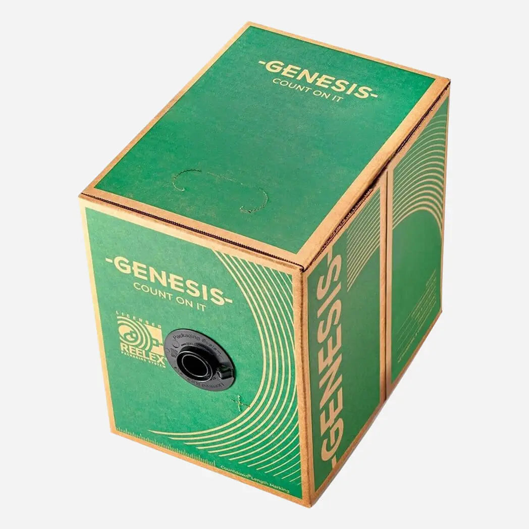 CAT6 Riser Genesis 63601101 Solid Copper White 1000ft UTP 23AWG Ethernet Cable