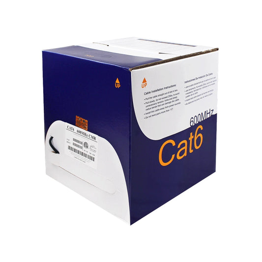 Cat6 Riser Wavenet 6E04URXX4N 600MHz UTP 23AWG 1000ft Solid Copper Ethernet Cable