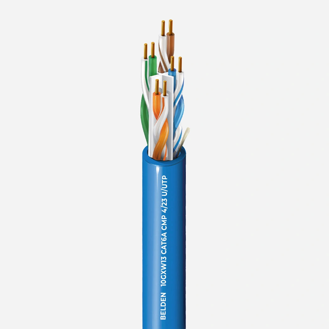 Cat6A plenum Belden 10GXW13 Blue Cable