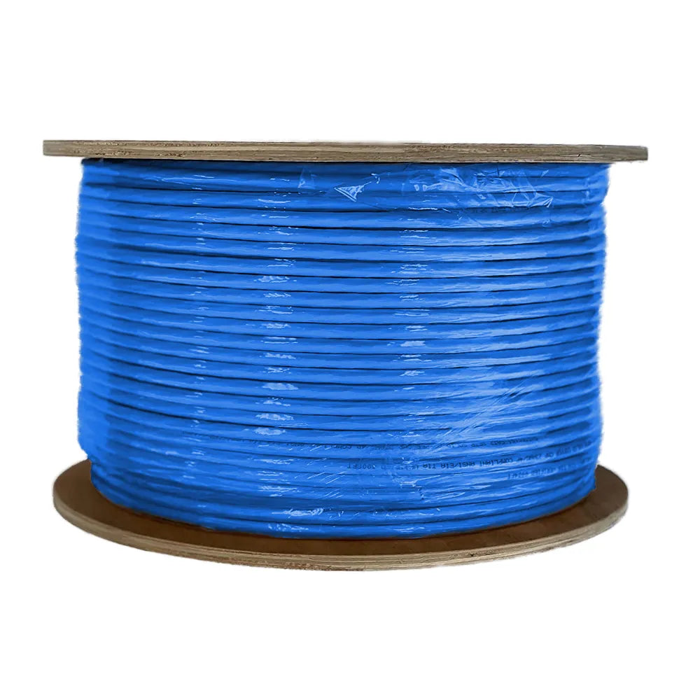 Cat7 Plenum Shielded S/FTP 23AWG 750MHz 1000ft Solid Copper Ethernet Cable