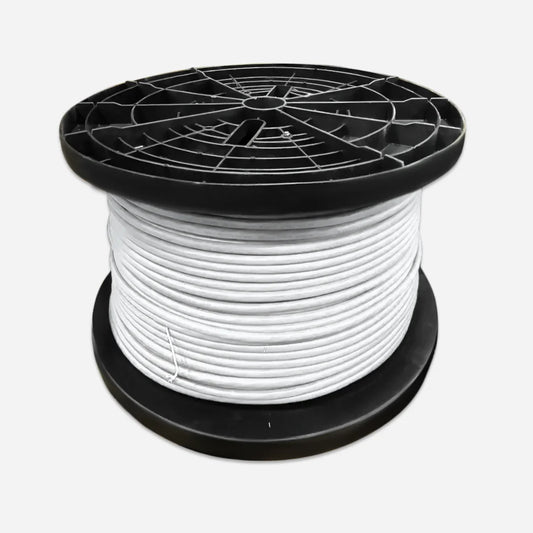 GenSPEED 7151820 Cat6A Plenum 23AWG White 1000ft Solid Copper Ethernet Cable
