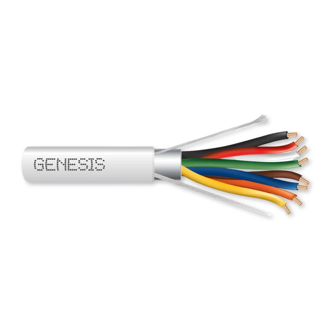 Genesis 32071112 22/8 Stranded Shielded CL3P CMP 22AWG Plenum FT6 UL Listed 1000ft Cable Pull Box