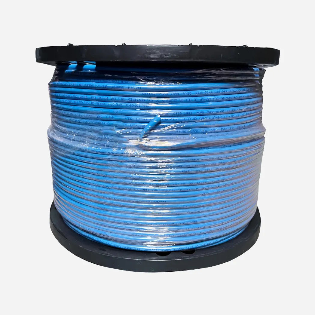 Mohawk Cat6A Plenum Blue F/UTP Ethernet Cable Wrapped Roll