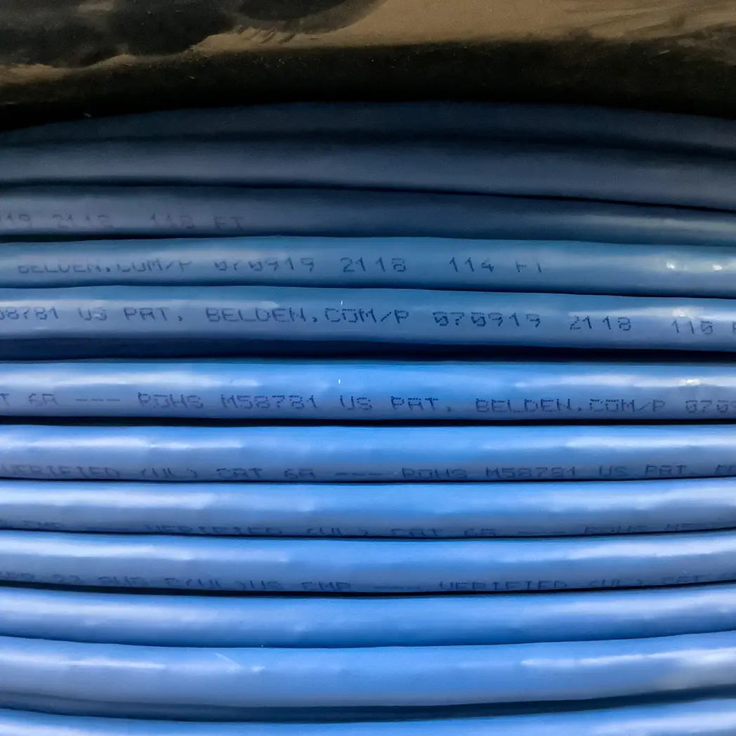 Mohawk M58781 Cat6A Plenum Blue F/UTP Cable Roll View