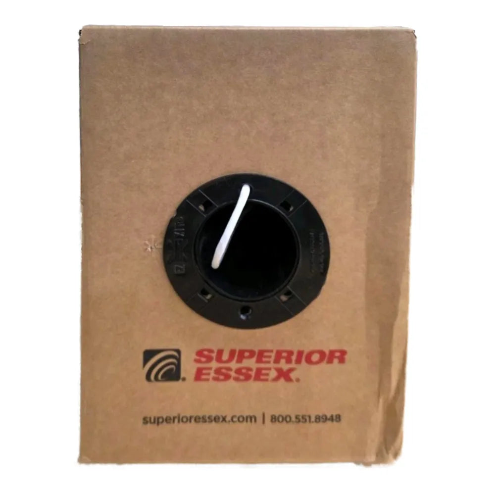 Superior Essex 77-203-4B Cat6 Plenum UTP 23AWG UL Listed 500ft White Ethernet Cable