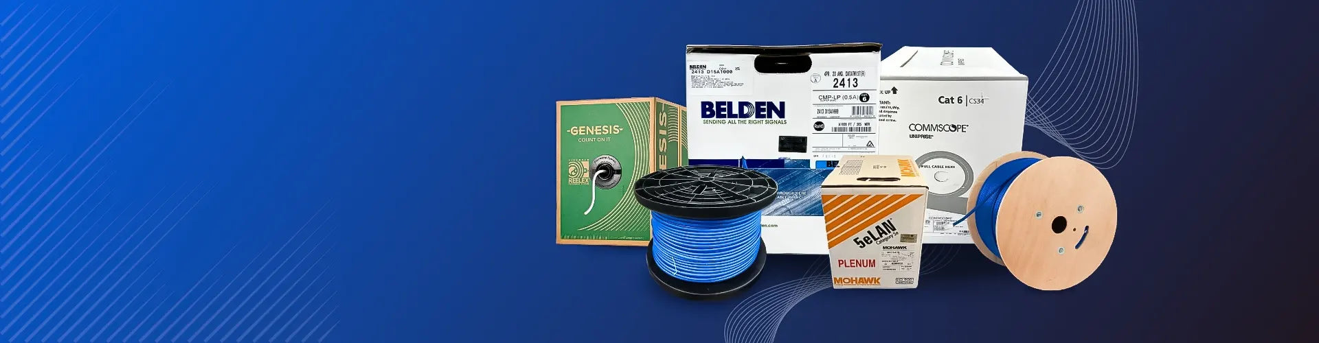 USA Made, Belden, Genesis, CommScope, Mohawk, OCC Ethernet Cables