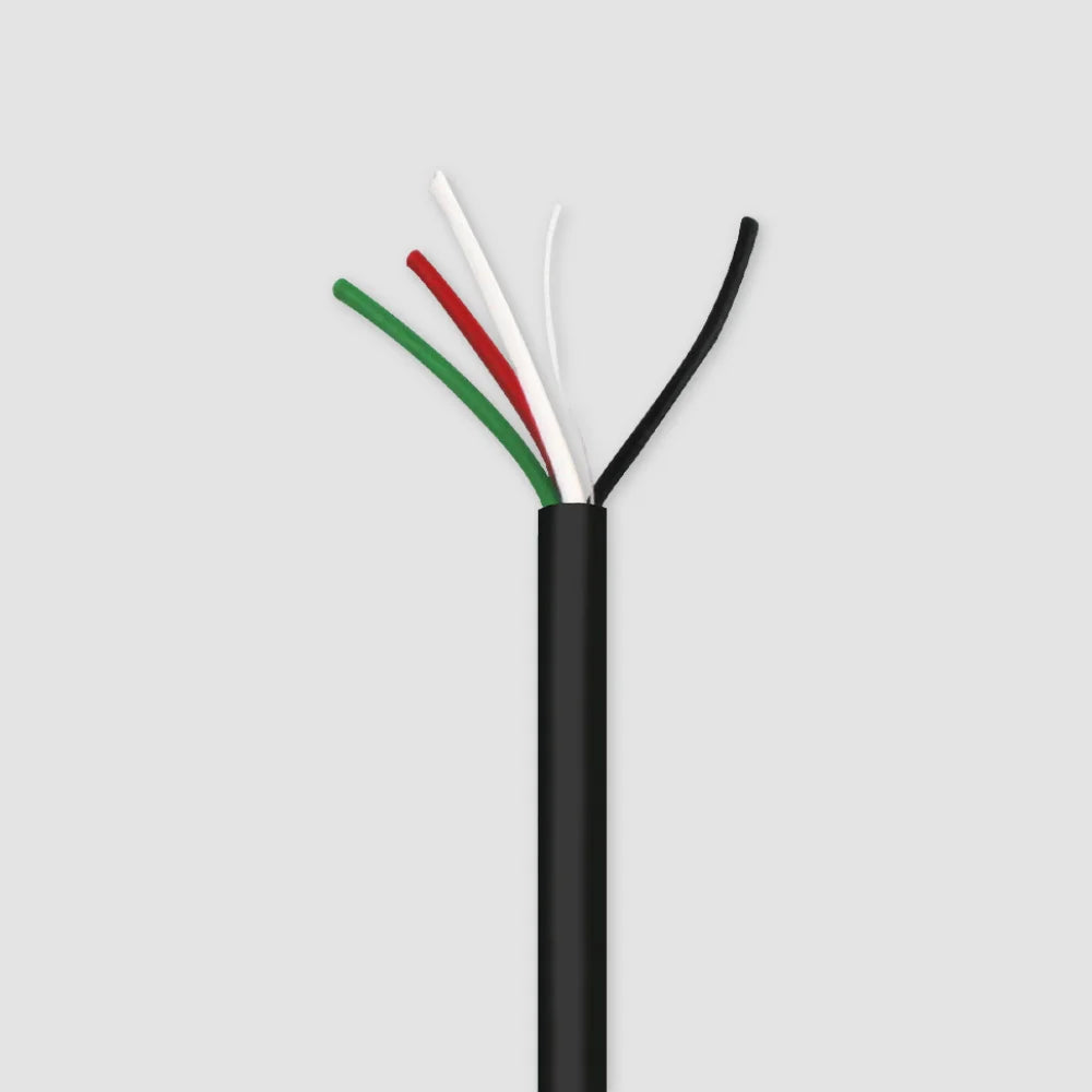 Wavenet AC1404HFXMXX4-500 14/4 Glossy Waterblock UV Rated Stranded Bare Copper Riser 14AWG 4C CMR 500ft Audio Cable