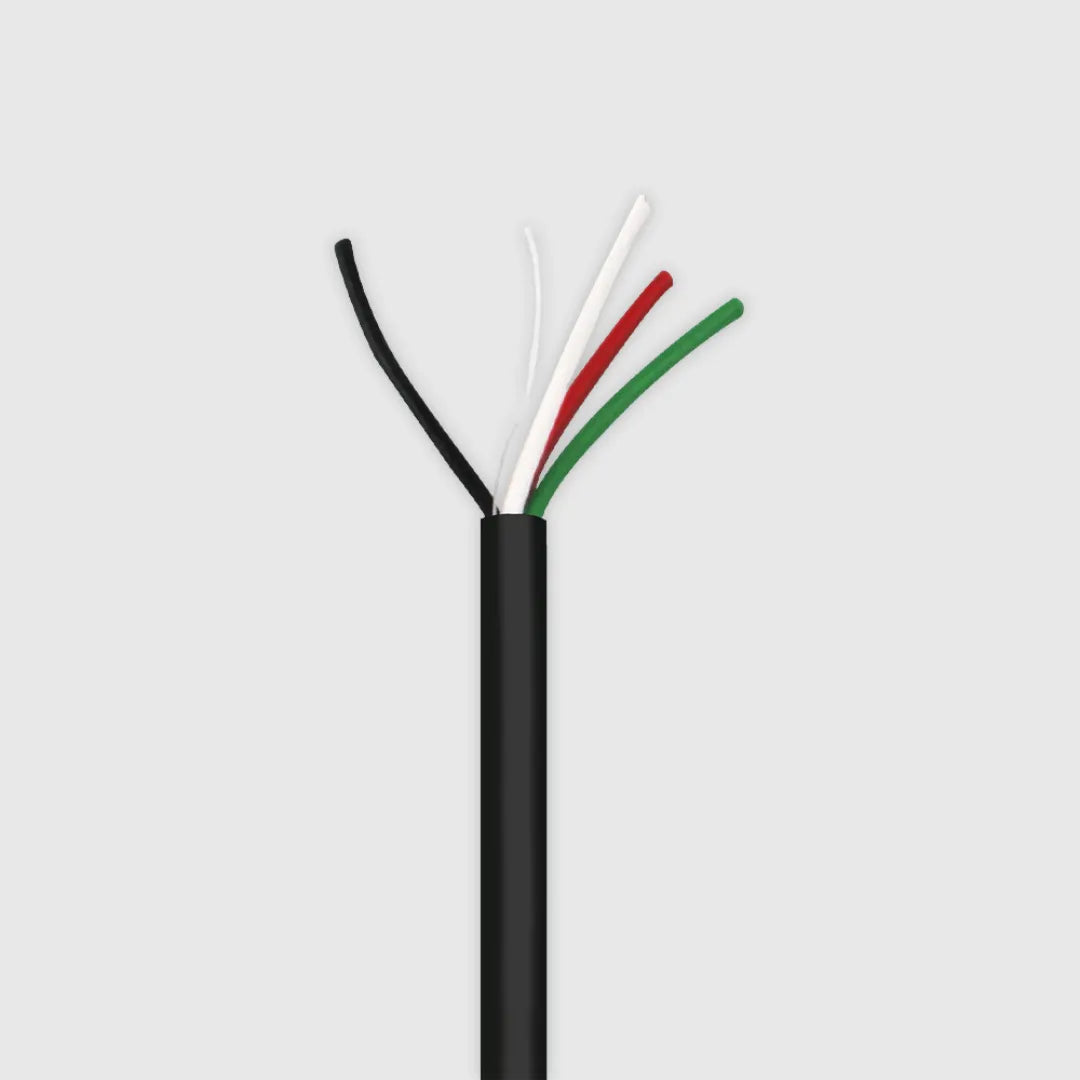 Wavenet AC1404OSPBK3-500 14/4 Outdoor DB UV Rated Stranded Bare Copper Riser 14AWG 4C CMR 500ft Audio Cable (Reel in a box)