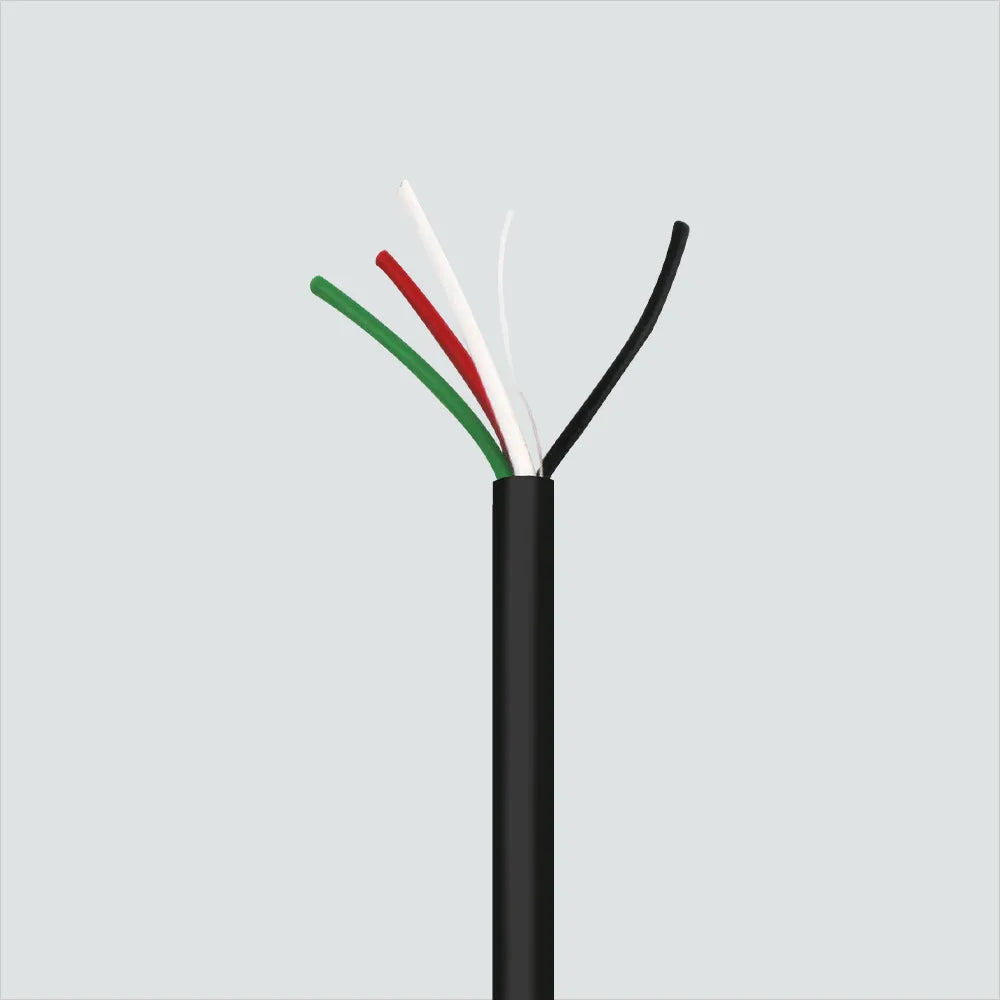 Wavenet AC1604HFXMXX4-500 16/4 Glossy Waterblock UV Rated Stranded Bare Copper Riser 16AWG 4C CMR 500FT Audio Cable