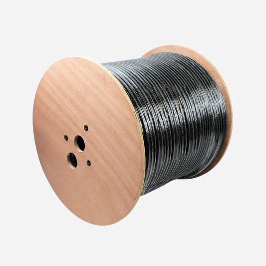 Wavenet RG11QRBK2 RG-11 60% Quad Shield (CCS) CMR 14AWG 3.0GHz 1000ft Reel Coaxial Cable