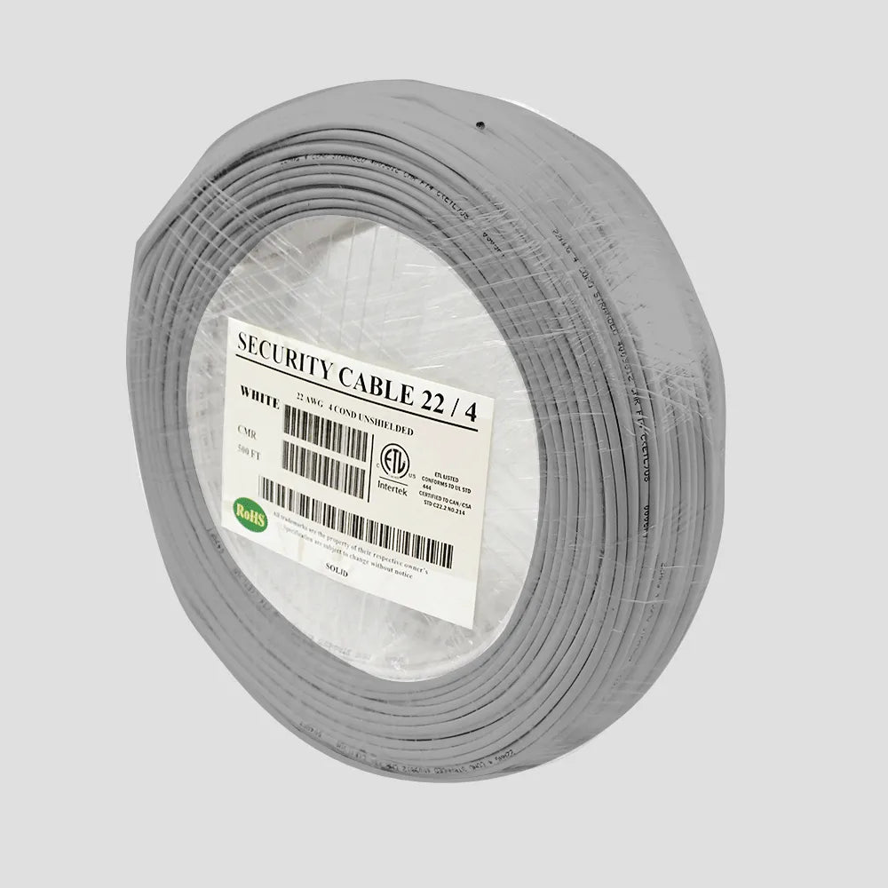 Wavenet SC2204RXX-500 22/4 Solid Copper 4C Riser 22AWG CMR 500ft Security Cable (Coil Pack)